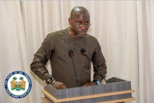 Minister of Public Administration and Political Affairs, Hon. Amara Kallon